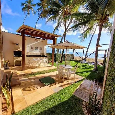 Casa A Beira Mar De Maragogi Com 3 Quartos, 4 Banheiros E Area Verde Exterior photo