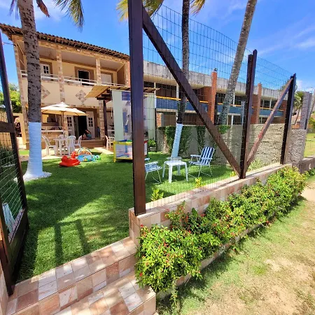 Casa A Beira Mar De Maragogi Com 3 Quartos, 4 Banheiros E Area Verde Exterior photo